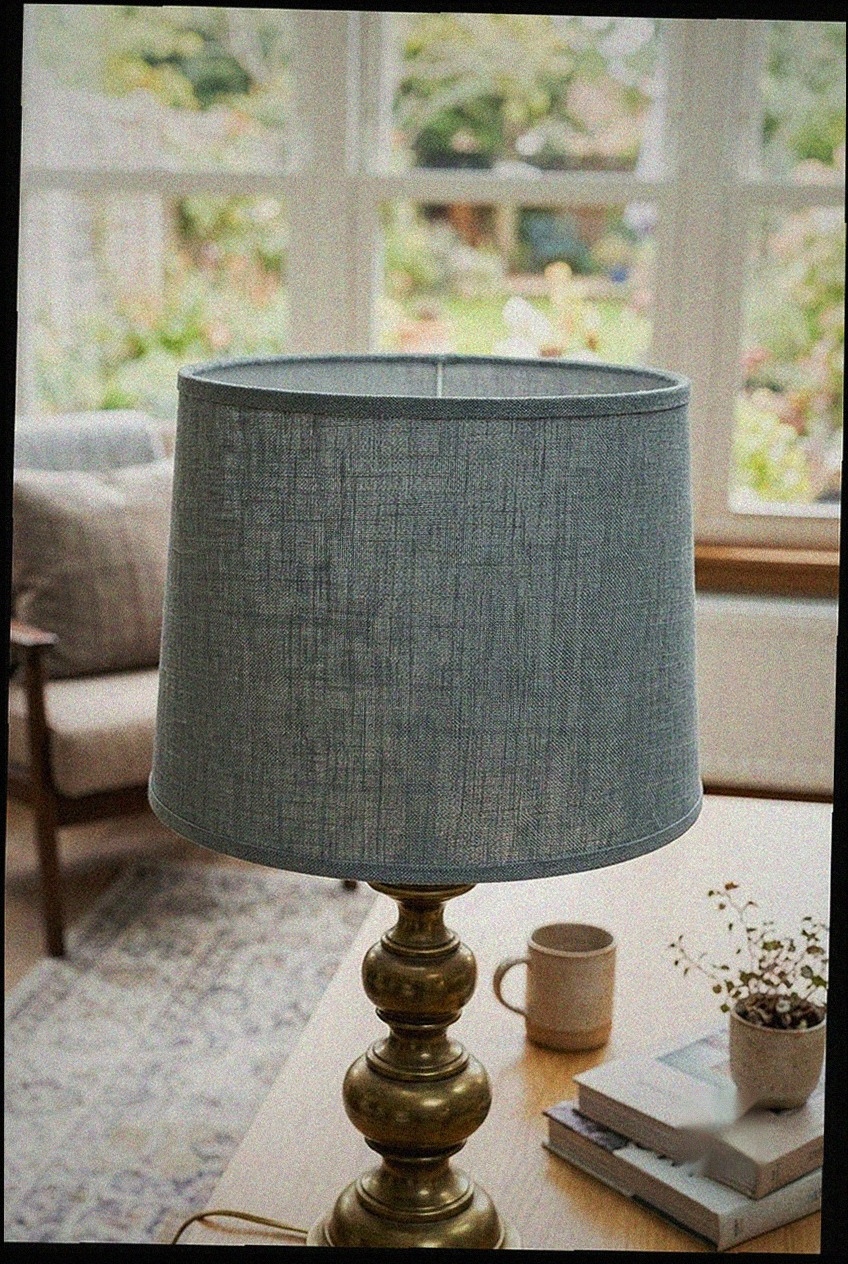The Art of Restful Lighting: Styling a Linen Drum Shade on Your Bedside Table