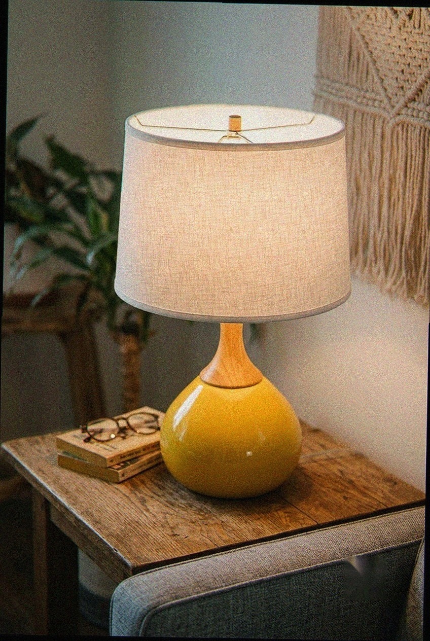 The Art of Restful Lighting: Styling a Linen Drum Shade on Your Bedside Table