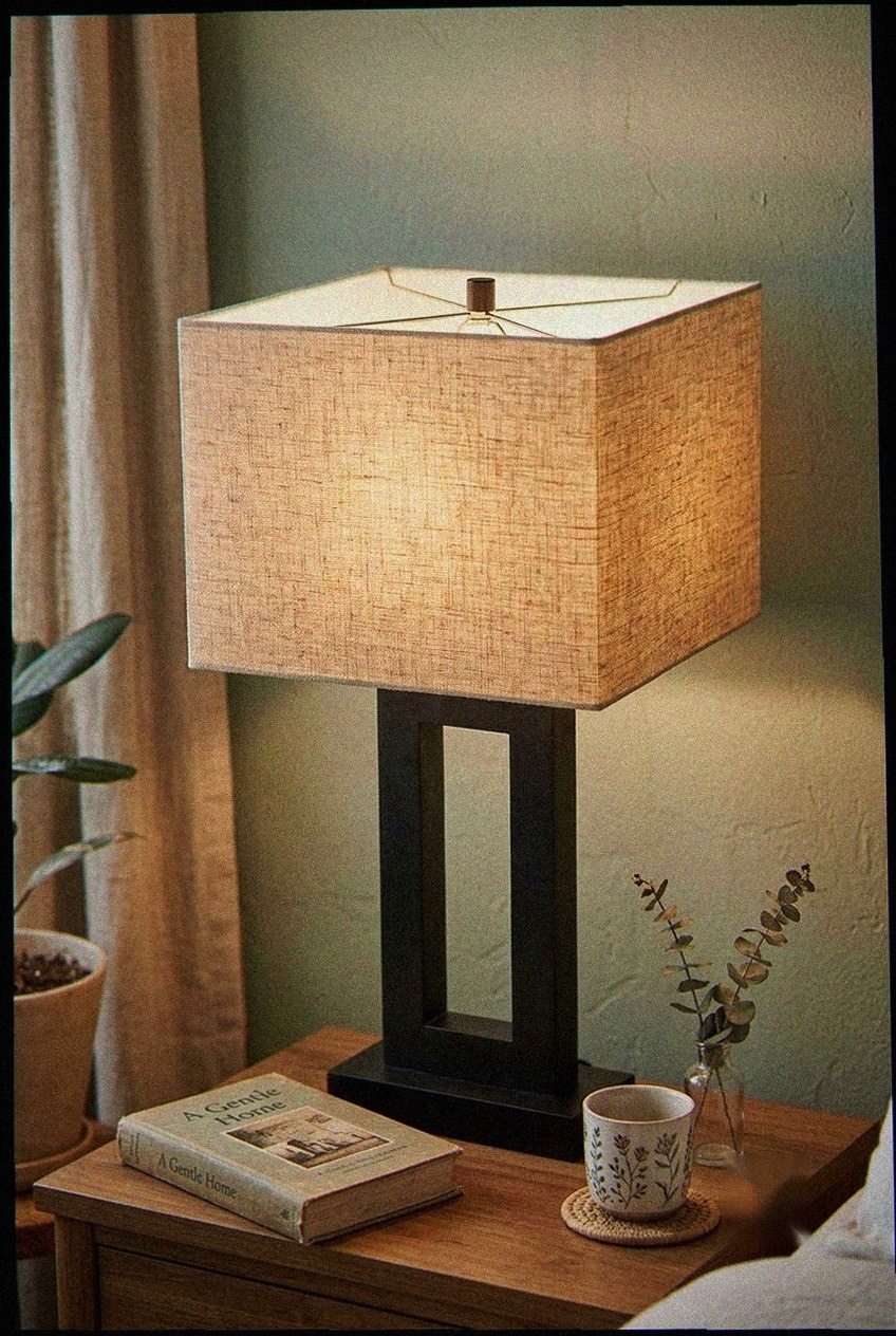 How to Style the Linen Square Lamp Shade Bedroom Light Decor: Design Tips & Palette Ideas