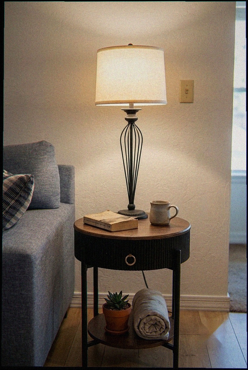 The Art of Bedside Illumination: Styling the Textured Drum Silhouette