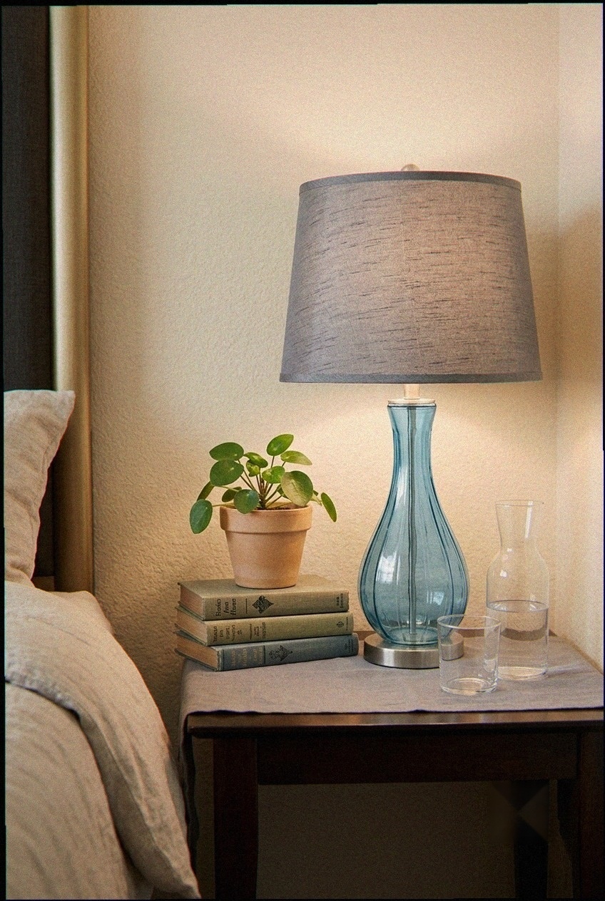 The Art of Bedside Proportions: Styling the Refined Silk Drum Shade