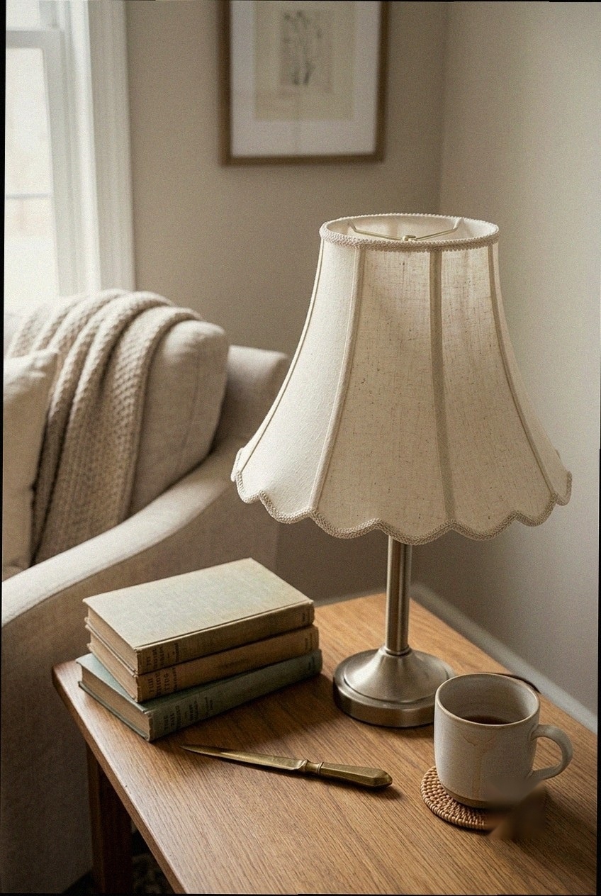 The Art of the Gentle Flare: Styling a Classic Linen Bell Lamp Shade