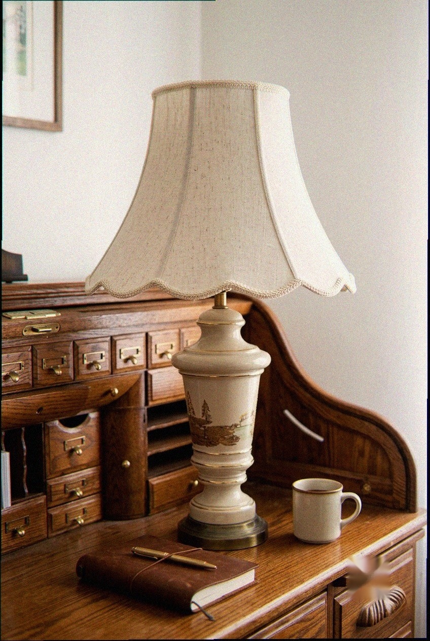The Art of the Gentle Flare: Styling a Classic Linen Bell Lamp Shade