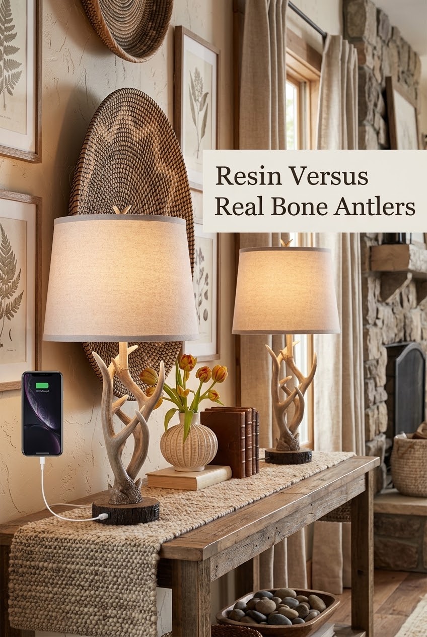 The Tactile Divide: Cast Resin Versus Real Bone in Modern Rustic Lighting