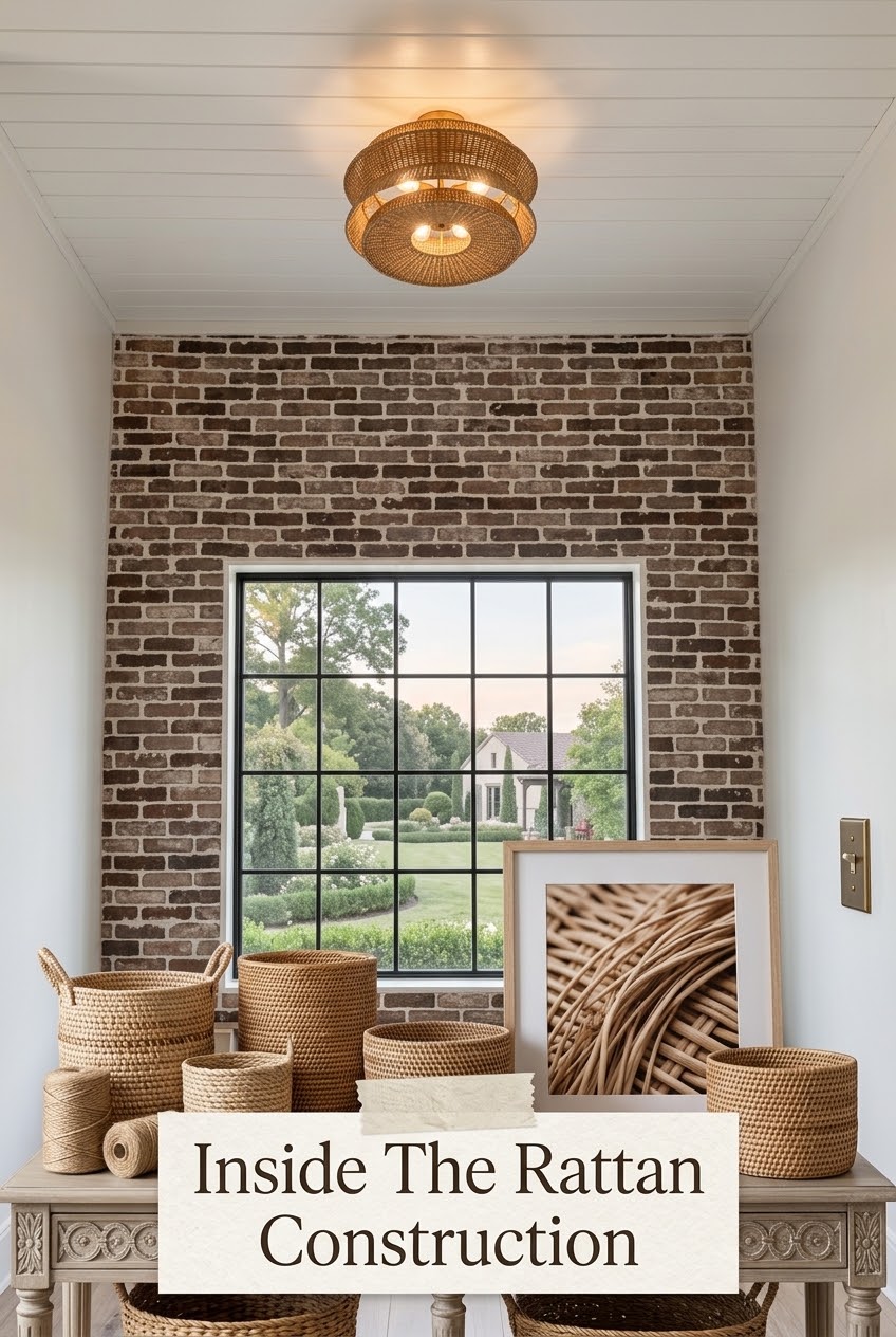 Inside the Rattan Construction: Deconstructing the Organic Luxury of the Clouden Flush Mount
