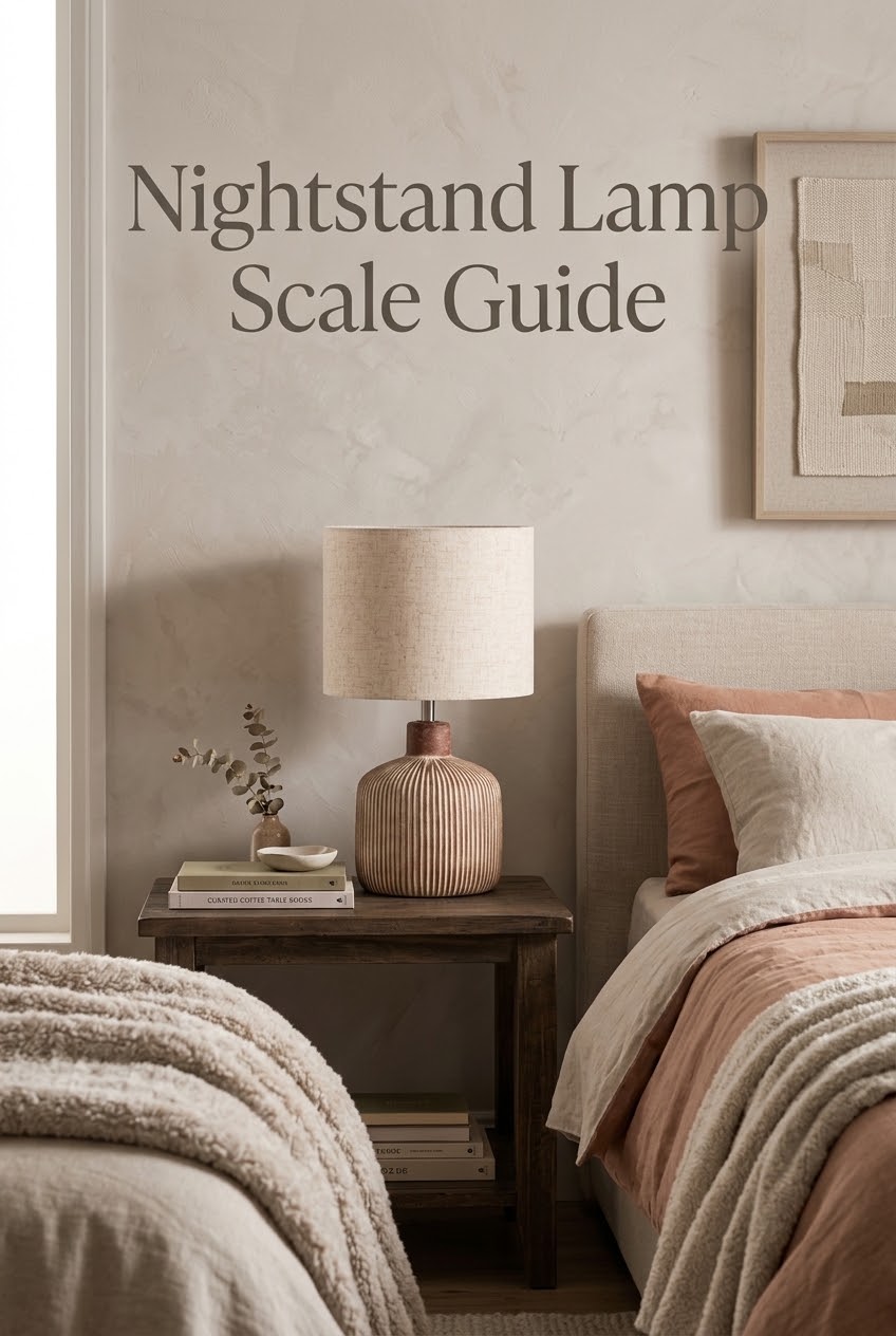 The 17-Inch Nightstand Fit Rule: Perfecting Bedroom Lighting Scale and Proportion