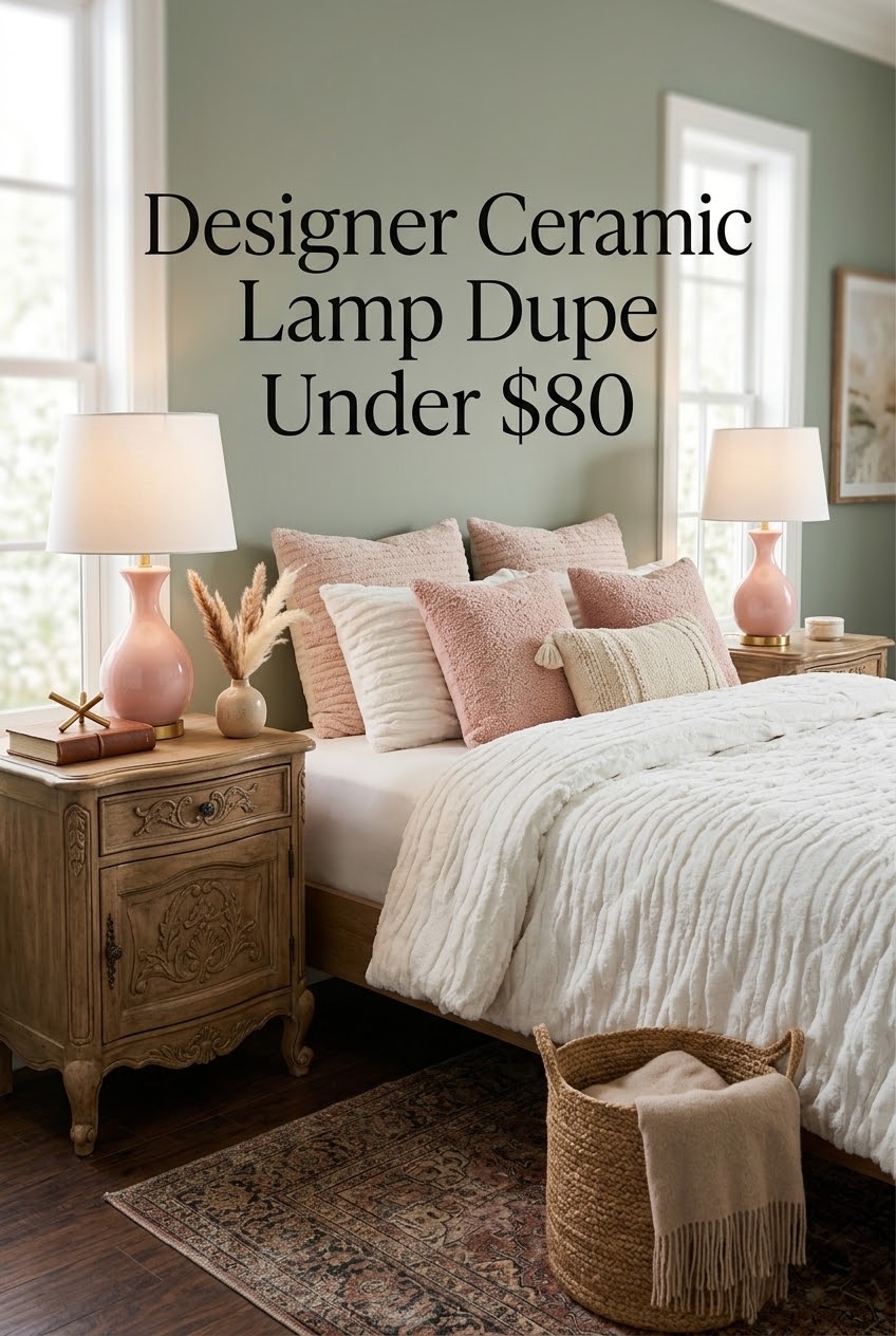 The Sculptural Ceramic Dupe Redefining High-End Bedside Lighting Under Eighty
