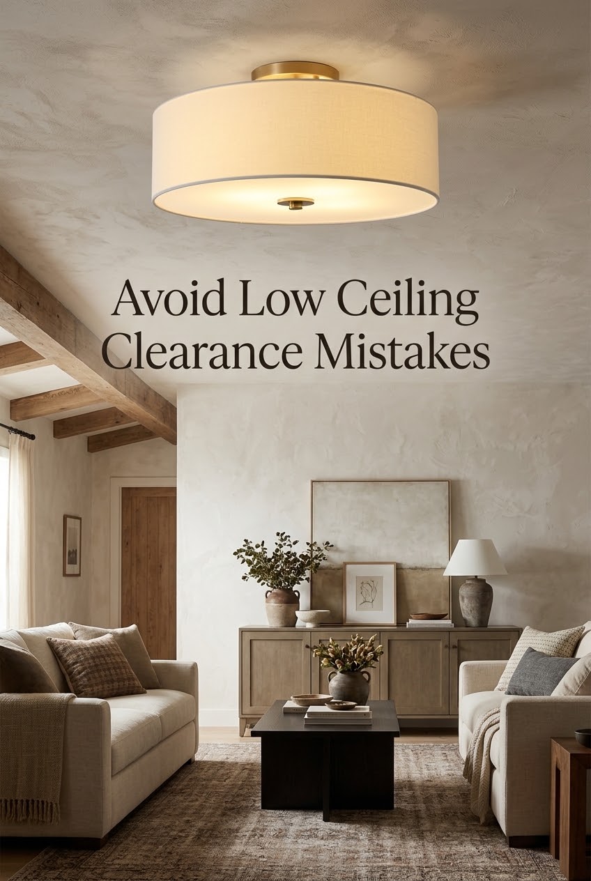 The Low-Ceiling Conundrum: Mastering Bedroom Light Fixture Clearance with Tailored Proportion