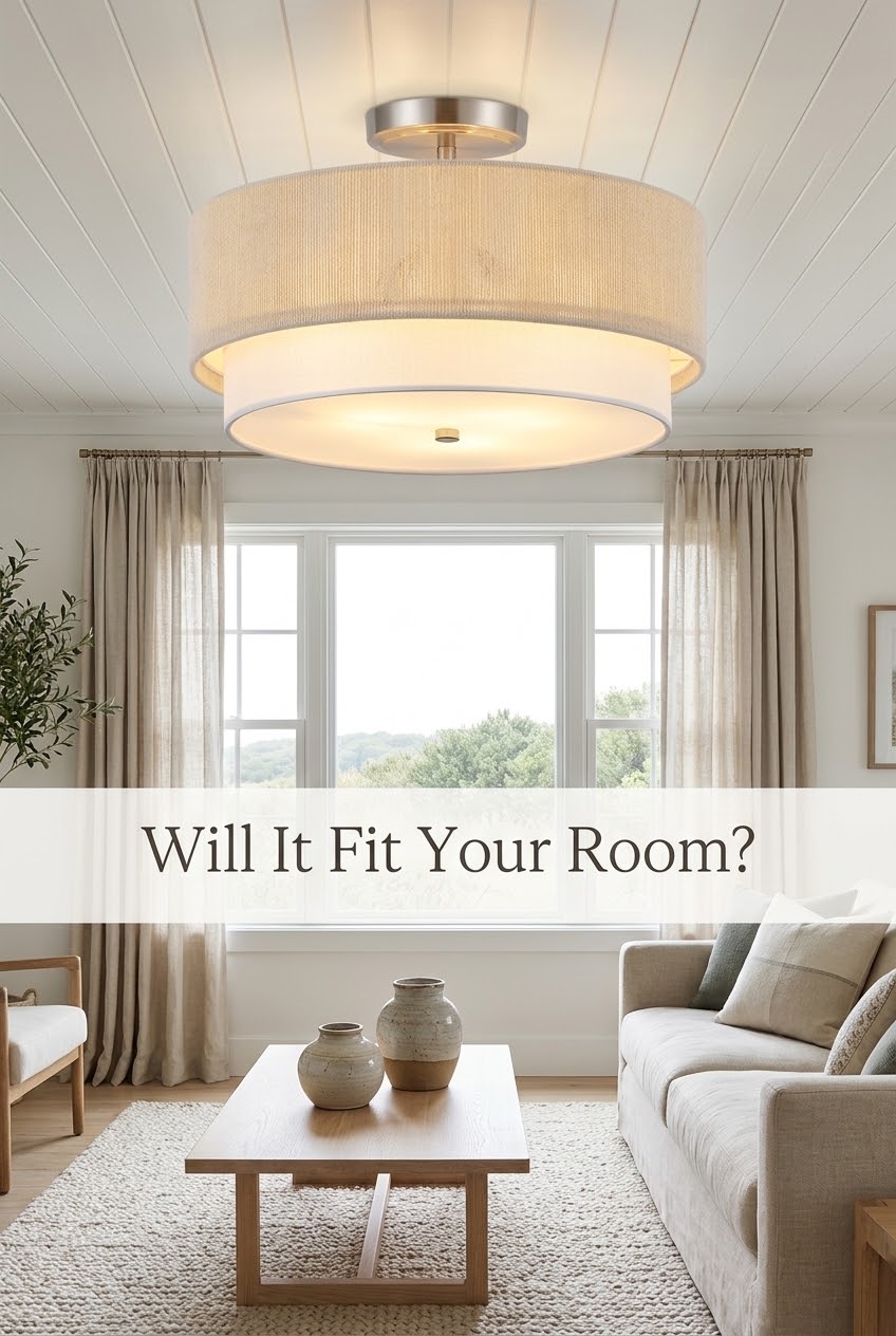 Scale, Shade, and Space: Will This Woven Drum Fixture Fit Your Bedroom?