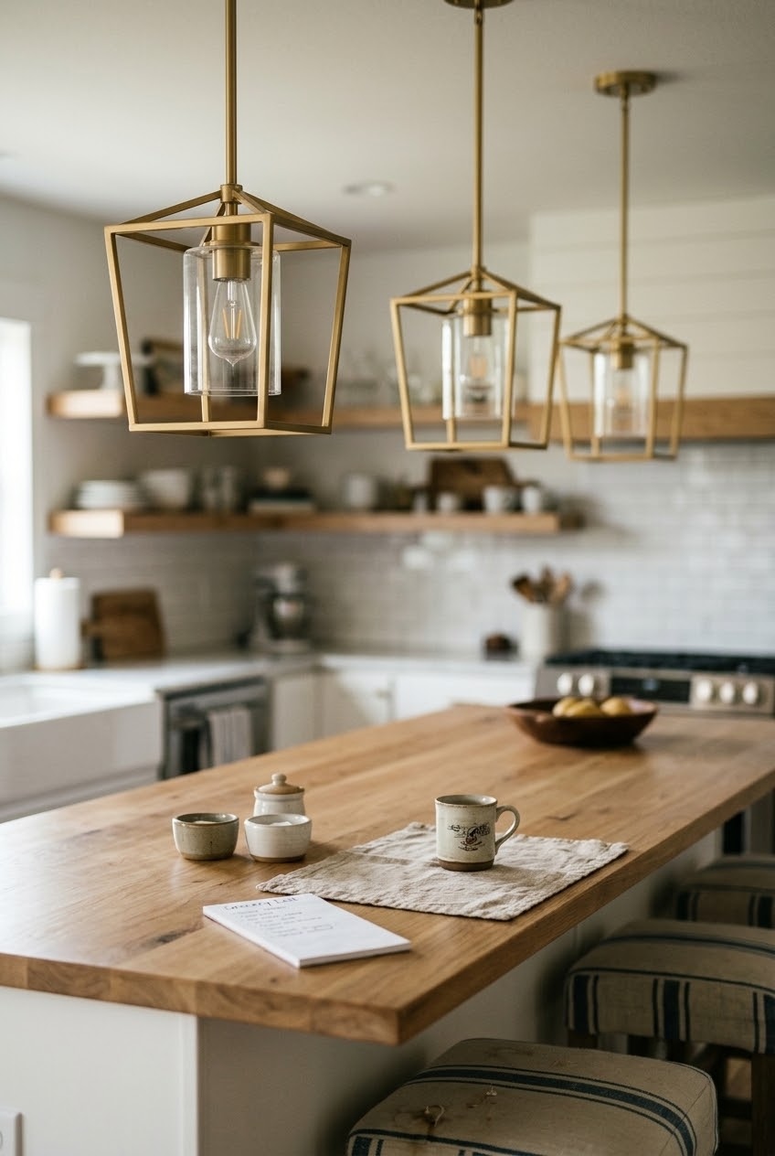 Illuminating Serenity: How to Style a Modern Gold Lantern Pendant Light in the Master Suite