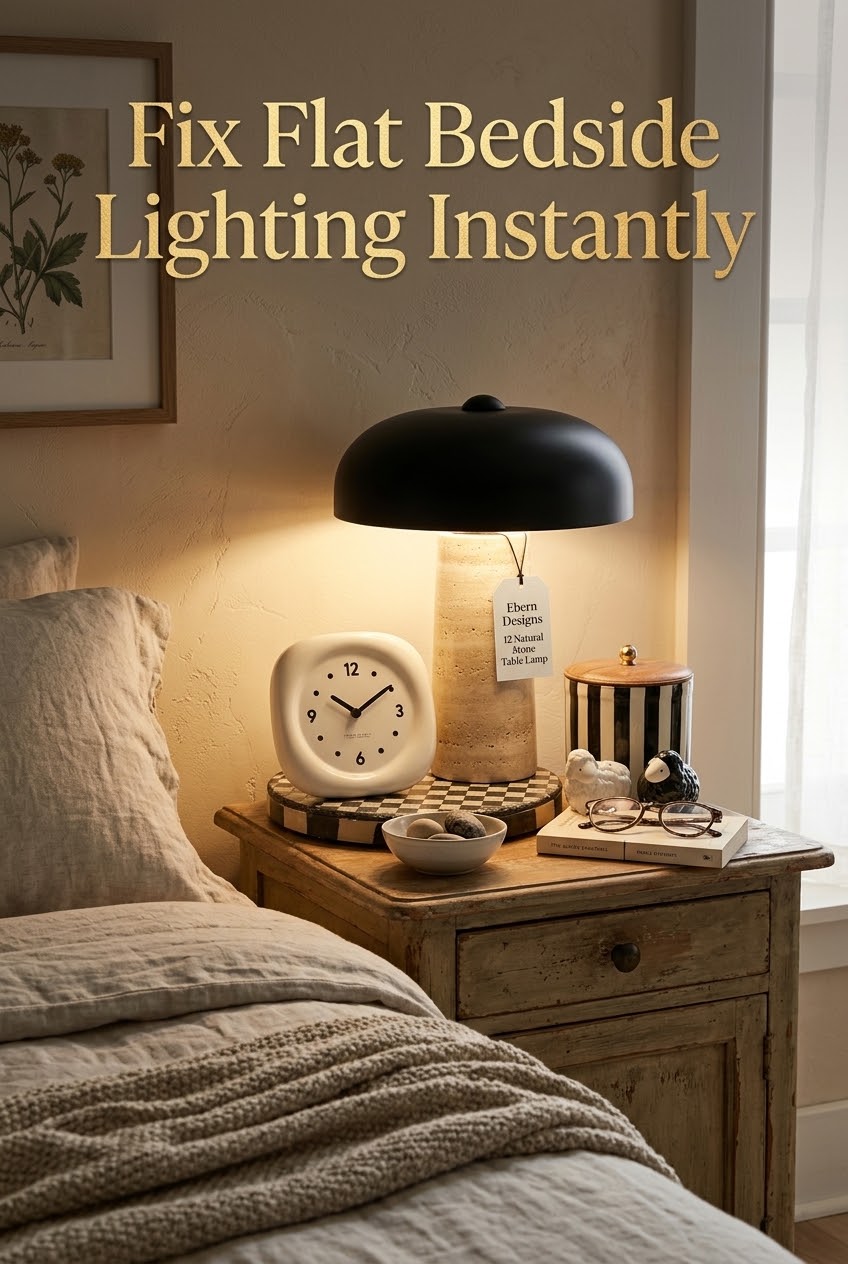 Sculptural Serenity: How to Style an Organic Stone Nightstand for Modern Bedrooms